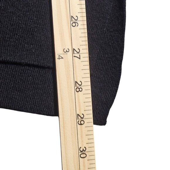 J. Jill Woman Black Wool Cardigan M Lagenlook Minimalist Quiet Luxury Capsule - Picture 12 of 14